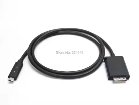 USED USB-C Dock thunderbolt Cable Cord 120cm for Dell WD15 Docking Station Dell K17 K17A K17A001 Doc
