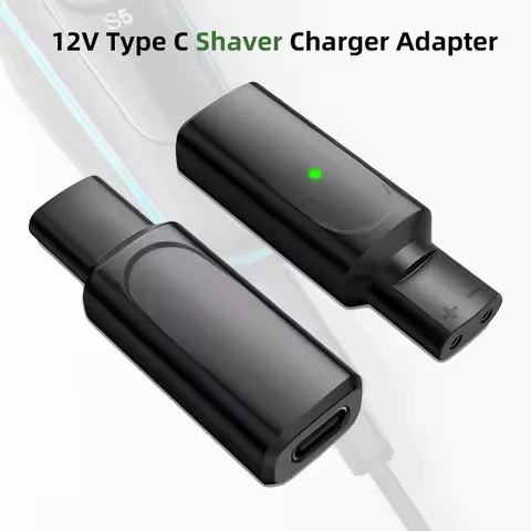 12V USB-C Shaver Charger Adapter Compatible with Braun Series 3 5 7 9,Portable Type-C Charging Cord 