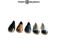 [Tory Burch Hong Kong]Tory Burch Sheepskin color-blocked simple and comfortable espadrille slip-on fisherman shoes