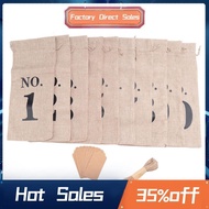 10Pcs Burlap Wine Bags with Tags for Blind Wine Tasting, Numbered Hessian Cloth Glass Bottle Gift Ba