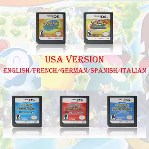Pokemon Ranger / Pokemon Mystery Dungeon Series Version DS Game Cartridge Video Game Card USA Versio