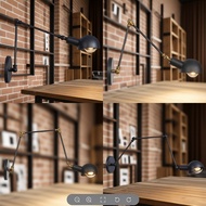 Loft Retro Industrial Folding Wall Lamp Corridor Staircase Balcony Study Bedside Lamp Restaurant Bar