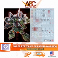 (Evo) Waterslide Decal - MG 1/100 Blaze ZAKU Phantom / Warrior (Fluo) ZGMF-1001/M Model Kit Water St