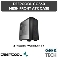 DEEPCOOL CG560 Mesh Front Panel ATX Case - Tempered Glass Side Panel / 3x 120mm ARGB Fans + 1x 140mm