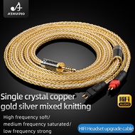 ATAUDIO HiFi Headset Cable Noise-free 7N OCC Core HD650 Earphone Cable for HD650 HD600S HD600 HD25 H