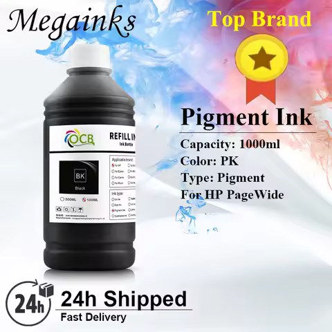 1000ML Refill Pigment Ink For HP 973 973X PageWide 452dw 452dn 477dw 477dn 552dw 577dw 577z P55250dw