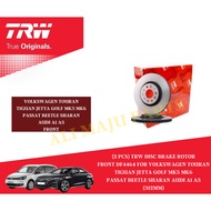 (2 pcs) TRW Disc Brake Rotor Front DF4464 for Volkswagen Touran Tiguan Jetta Golf MK5 MK6 Passat Beetle Audi A1 A3-312mm