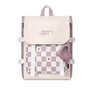 Backpack Large Capacity Polka Dot FlipWanita Fits Laptop - AB645