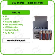 PHILIPS Alkaline AA battery Bateri batteri 2A murah tahan lama super heavy duty