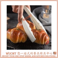 【WUCHT】Plastic White Orange Pastry Tong Bakery Buffet Salad Bread Food Cake Tong Suitable Bakery Res
