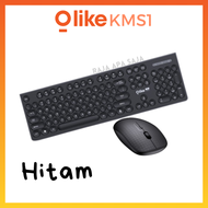 KEYBOARD MOUSE ROBOT KM3000 WIRELESS - Untuk Laptop Komputer PC Keybord Bluetut Bluetooth | Keybord