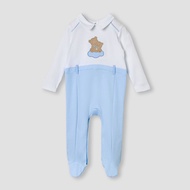 Babyshop Giggles Bear Applique Collared Sleepsuit With Long Sleeves