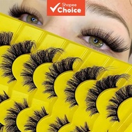 Mango Eye Extensions 7 Pairs Ultra Light 3D Stripe D-Roll Long-lasting Fluffy Eyelashes