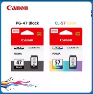 Canon PG-47 Canon CL-57CO Ink Black Color##มีแบบ ตลับแท้ no boxในตัวเลือกสินค้า**แจ้งให้เจาะให้ได้ค