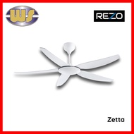 REZO ZETTA CEILING FAN 56" DC MOTOR 5 BLADE WITH REMOTE DESIGNER FAN KIPAS ANGIN SILING