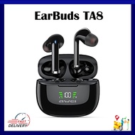 Awei TA8 ANC True Wireless Waterproof Earbuds With Noise Cancelling And 7 Hours Playtime - Black