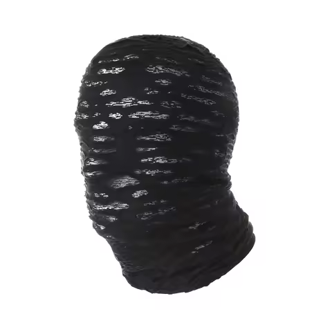 Cosplay Full Mask Mummy Torn Mesh Hood Thin Breathable Cosplay Ghost Hat Festival Accessories Balacl