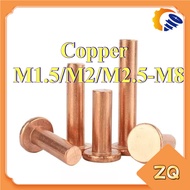Copper countersunk head rivets GB869 percussion type flat head flat cone head solid rivets Copper d 