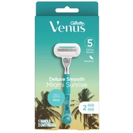 SG Local-GILLETTE VENUS Miami Sunrise 5 Deluxe Smooth Sensitive Razor / Refill 4s