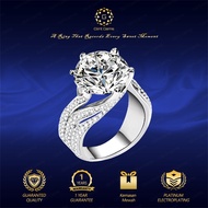 Glintgems - Special Live 3ct platinum layer ring, luxury engagement accessories, adjustable, KoreanD
