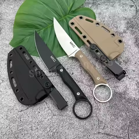 Outdoor Multi-Purpose Knife Durable 8Cr13Mov Steel Treatment Expedition Practical Cutting Knife Camp