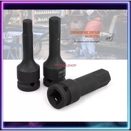ZEN Socket Protruding Long Black Hexagonal SD.1/2" (Available In Sizes H4-H19) Express Delivery Fast