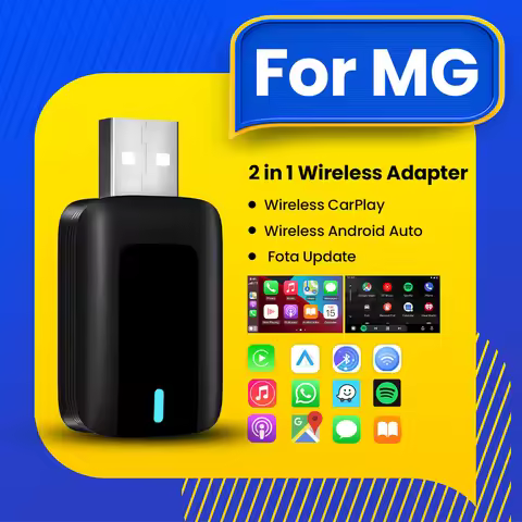 NEW 2in1 Wireless CarPlay Android Auto Adapter Smart Dongle Plug And Play For MG GT MG5 RX5 GS ZP ZS