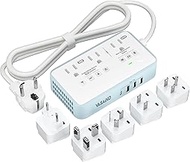 International Power Converter 110-240V to 110V Step Down Voltage Converter 2000W Max with 4-Port USB