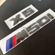 Suitable for BMW X5 M50i Car Logo X5 Personalized Modification Upgrade X5M Word Logo Tailgate Logo C
