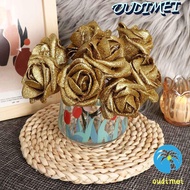 OUDIMEI Foam Roses Wedding Party Decor DIY 10pcs Blue Roses Artificial Flowers