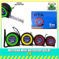[1 DOZEN!!] PTK Mini Autostop Round Meter 3 5 7.5 10 Meters Rubber Meter/ 3 Meters 5 Meters 7.5 Mete