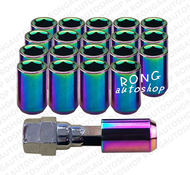 น็อตล้อ หัวในหกเหลี่ยม sparco เกลียว M12×1.5 ชุดพร้อมบล็อคขัน น็อตล้อรถ มีชุด16ตัว+1บล็อค / 20ตัว+1บ