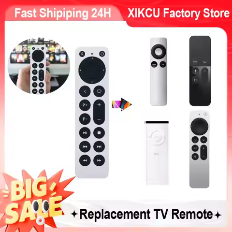 XIKCU Replacement TV Remote for Apple TV 4K/Gen 1 2 3 4/ HD A2843 A2737 A2169 A1842 A1625 A1427 A146