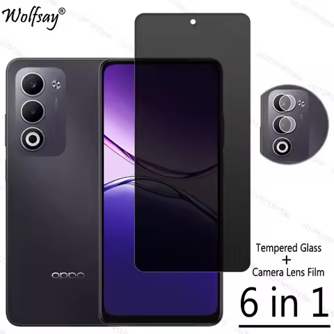 Privacy Screen Protector For Oppo A5m Anti-Spy Tempered Glass Oppo A5m Camera Lens Protector Screen