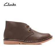 Clarks รองเท้าผู้ชาย รุ่น COURTLITE DBT27185552 รองเท้าบูทหนังวัวนุ่ม สีดำ