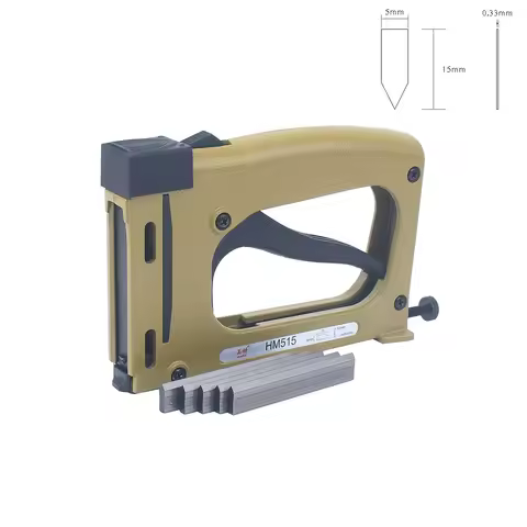 Meite HM515 Frame Gun Nailer With 1000pcs Nails Manual Flex Point Tacker Framing Pin Stapler