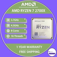 Used AMD Ryzen 7 R7 2700X 3.7 GHz Eight-Core Sixteen-Thread 16M 105W CPU Processor YD270XBGM88AF Soc