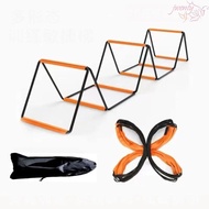 JWENTY Soccer Speed Ladder, Instant Set-up Orange Agile Ladder, Flexibility Carbon Steel Multifuncti