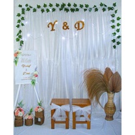 DEKORASI BACKDROP LAMARAN PAKET