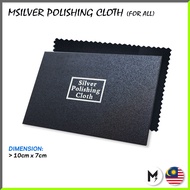 M.Silver Official Jewellery Polishing Cloth Silver Cleaning Cloth Kain Lap Polish Perak