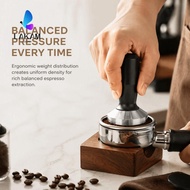 LAKAM Coffee Press Tamper, 58mm Diameter Ergonomic Handle Portafilter Tamper, Practical Stainless St