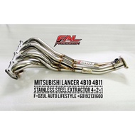 FAL Precision Stainless Steel Extractor Long Version 4x2x1 Proton Inspira 1.8 2.0 Lancer GT 4B11 4B1