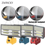 8 inch 96W 12000LM LED work light flashlight suitable for Makita/Dewalt/Milwaukee 18V lithium batter