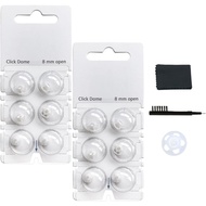 Click 2.0 Dome 8mm Open untuk Alat Bantu Dengar Connexx, Signia dan Rexton RIC dengan Alat Berus Pem