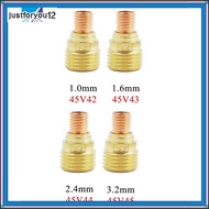 [JTFY] TIG Welding Torch Gas Lens Collets Body 45V42 45V43 45V44 45V45 For WP9 20 25