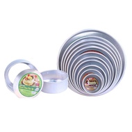4/5/6/7/8 inch Aluminium Round Cake tin / Acuan / Loyang With Loose Base