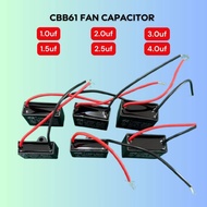 Fan Capasitor kapasitor kipas siling Motor Fan Capacitor CBB61 1/1.5/2uf/2.5/3uf/4uf