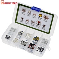 250PCS/Box 10 Types Button Touch Microswitch Kit Tablet Actile Push Button Switch Car Remote Control Keys Auto Accessory