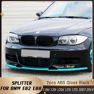 Front Bumper Lip Canard Tuning Splitter Spoiler for BMW E82 Coupe E88 Cabrio M-Tech 118d 120d 120i 1
