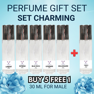 SALE KAW KAW !! RAMADHAN & RAYA !!! COMBO BUY 5 PCS FREE 1 PCS PERFUME MEN GIFT SET PERFUME Borong